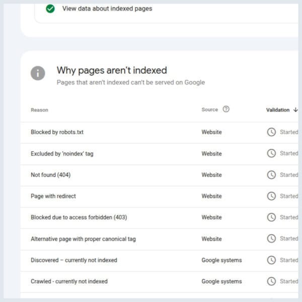 Google Search Console näyttää indeksointivirheitä – opas auttaa tulkitsemaan ja korjaamaan ne.